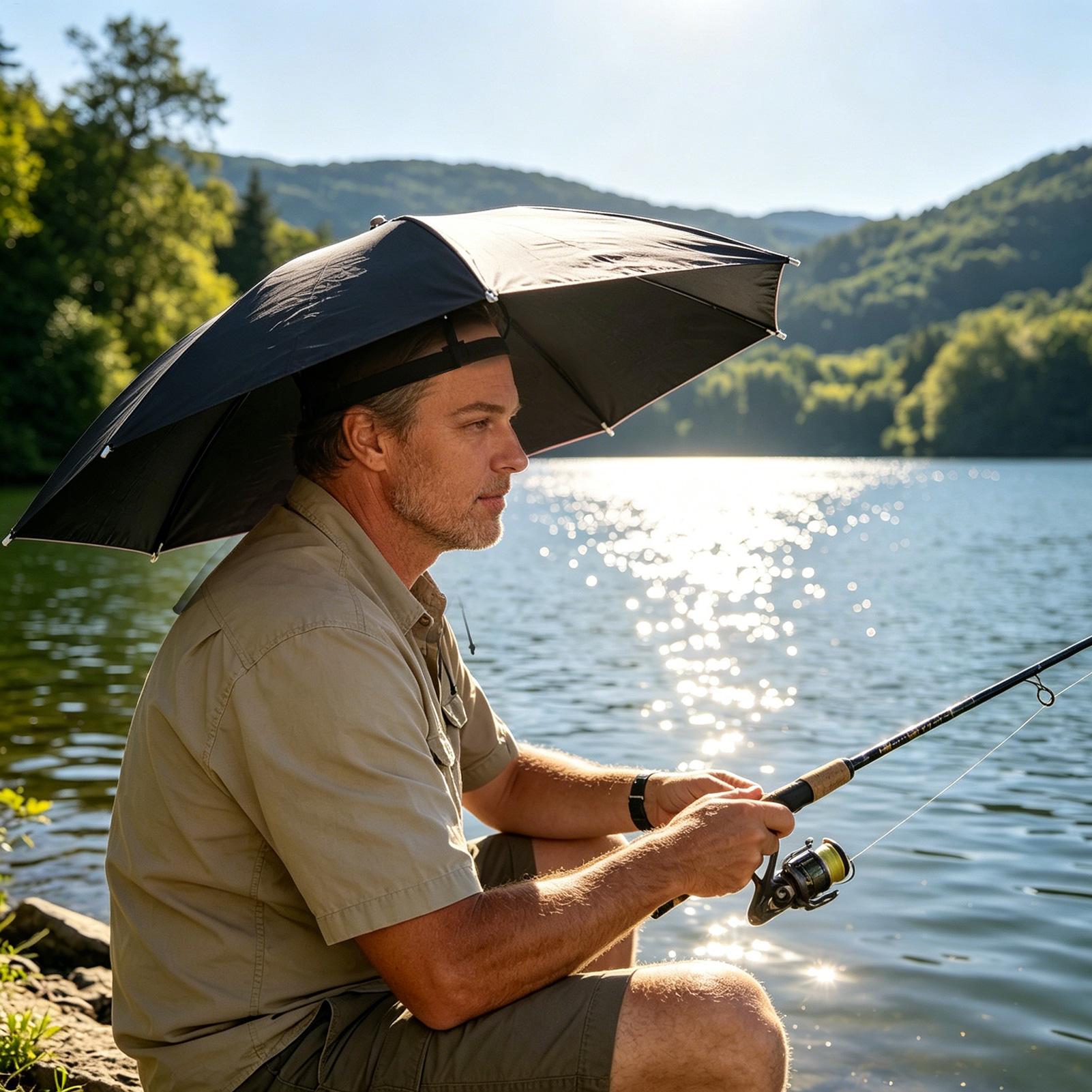 Folding Umbrella Hat Waterproo - đánh giá và giá Outdoor Camping Hat