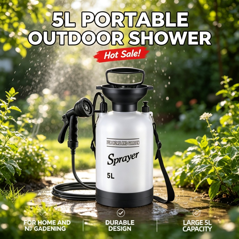 5L Portable Camping Shower Man - đánh giá và giá Outdoor Camping Showers