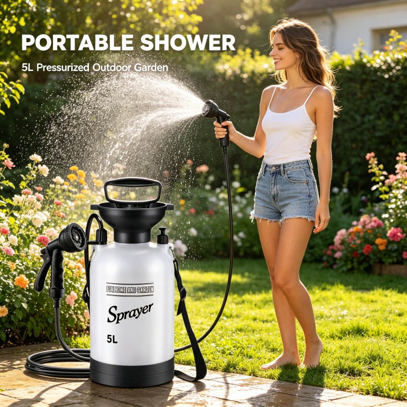 5L Portable Camping Shower Man - đánh giá và giá Outdoor Camping Showers