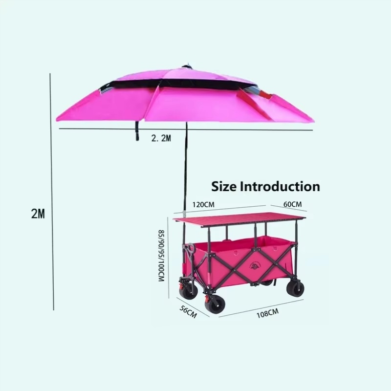 420L High Quality 4-Position H - đánh giá và giá Outdoor Camping Wagon